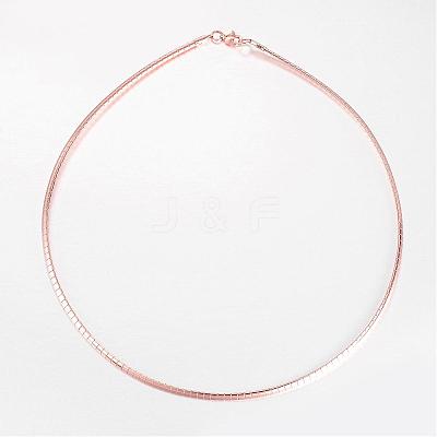 304 Stainless Steel Necklaces NJEW-D274-01RG-1
