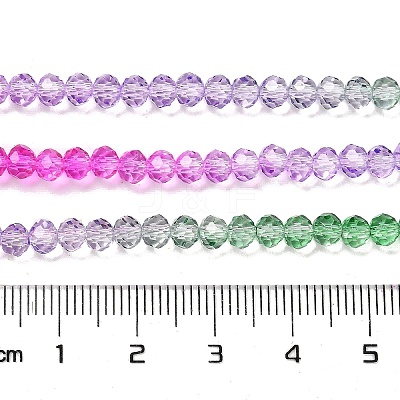 Transparent Painted Glass Beads Strands LS-DGLA-A034-T3mm-A06-1