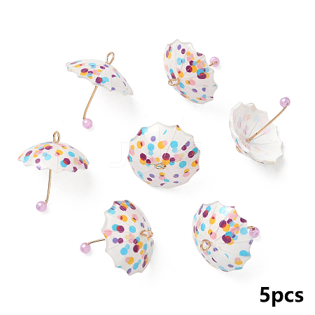 10Pcs Resin Pendants CRES-YW0002-65B-1