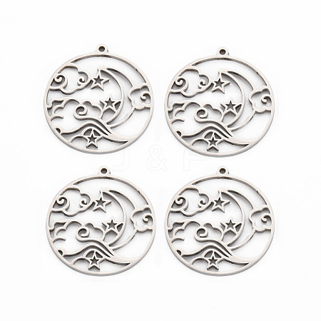 Non-Tarnish 201 Stainless Steel Pendants STAS-S119-156P-1