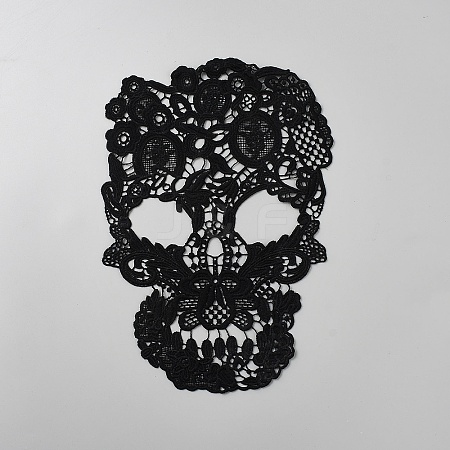Polyester Skull DIY-WH0622-377A-1