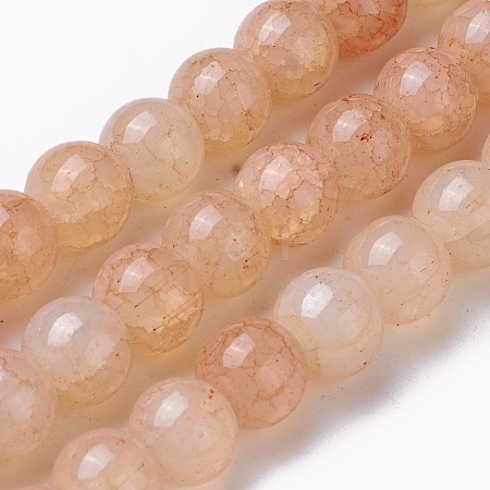 Crackle Glass Beads Strands GLAA-F098-05C-07-1