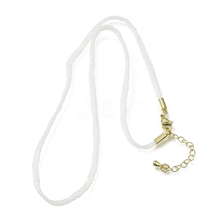 3.5MM Polyester Metallic Cord Braided Cord Necklace Making FB-CBAA152-01G-08-1