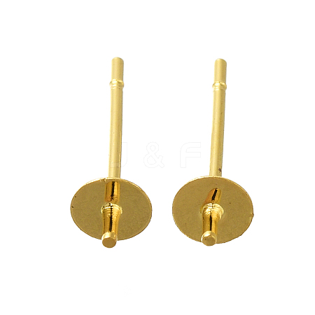 304 Stainless Steel Stud Earring Findings STAS-P370-01B-G-1