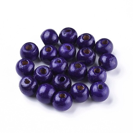 Dyed Natural Wood Beads WOOD-Q006-12mm-12-LF-1