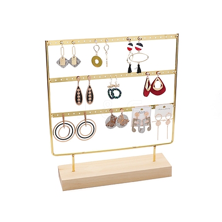 Three Layer Iron Earring Display DIY-I047-06B-1