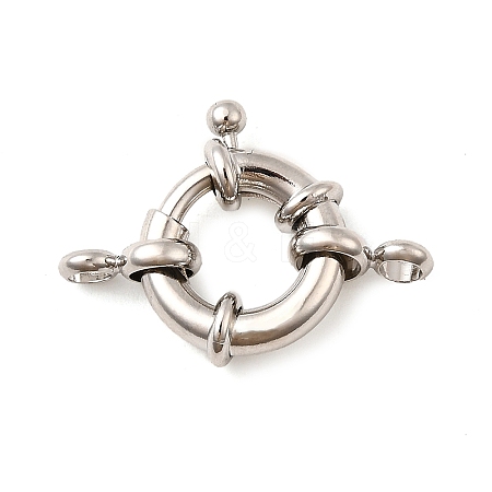 Brass Spring Ring Clasps KK-D407-01P-D-1