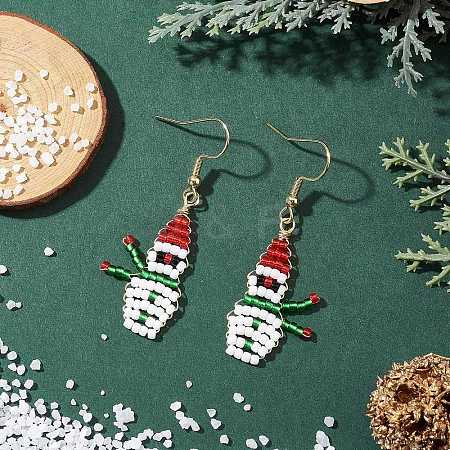 TOHO Round Seed Beads Dangle Earrings EJEW-MZ00566-01-1