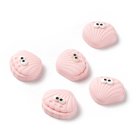 Opaque Resin Cabochons LS-RESI-G036-F07-1
