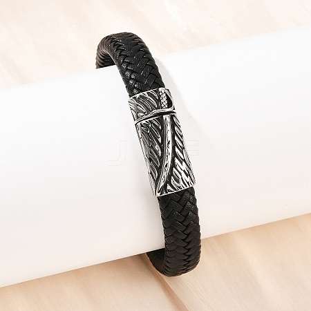 Microfiber Leather Bracelets for Men Women BJEW-H631-03AS-01-1