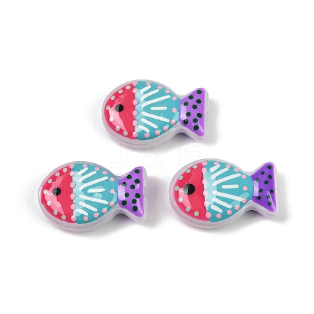 Baking Paint Glass Beads LAMP-F036-02G-1