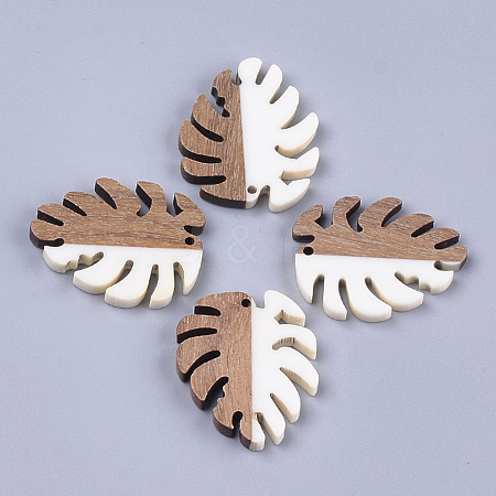 Resin & Walnut Wood Pendants RESI-S358-57A-1