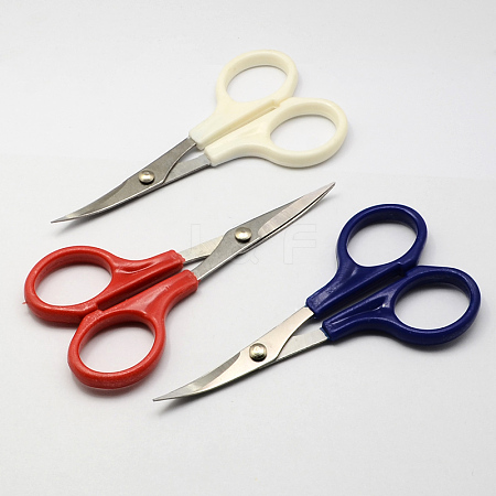 Plastic Handle Stainless Steel Sharp Scissors TOOL-R076-12-1
