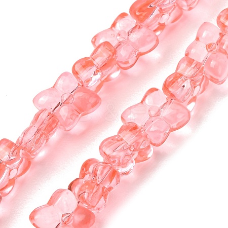 Transparent Glass Beads Strands GL-CBAAE04-01H-1