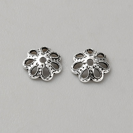 Retro 925 Sterling Silver Bead Caps LS-STER-WH0007-17E-AS-1