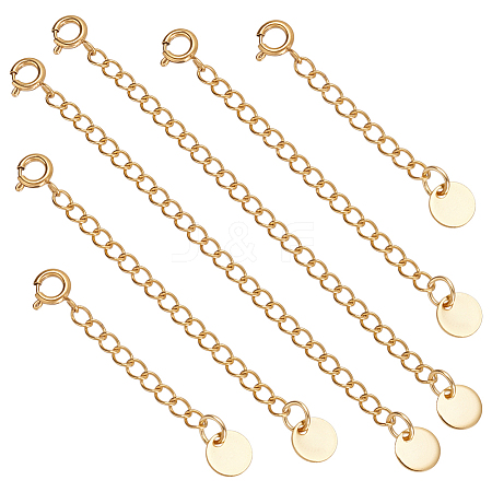6Pcs 3 Styles 304 Stainless Steel End with Chains FIND-UN00027-1
