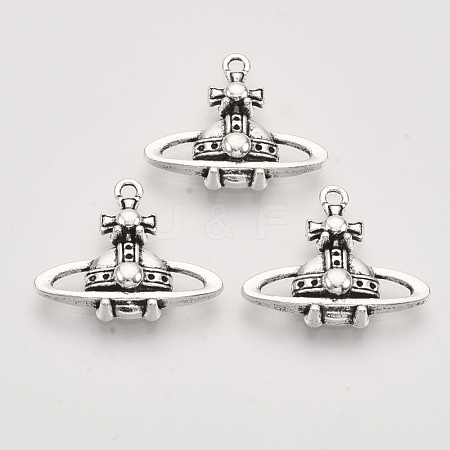 Tibetan Style Alloy Pendants X-TIBEP-T009-06AS-RS-1