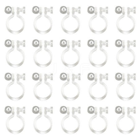 Resin Clip-on Earring Findings X1-FIND-H046-12-01-1