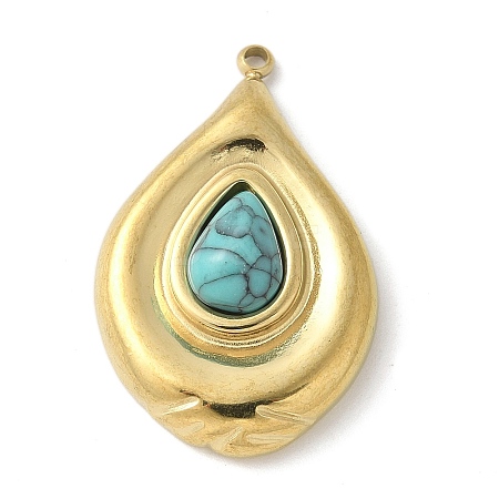 Synthetic Turquoise Pendants STAS-L277-12G-04-1