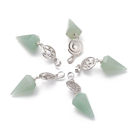 Green Aventurine Pendants G-O194-07-1