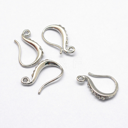 Brass Earring Hooks KK-S750-16P-1
