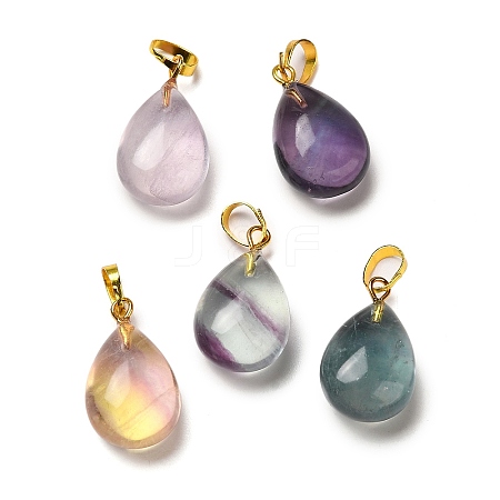 Natural Fluorite Pendants G-C155-01B-G-1