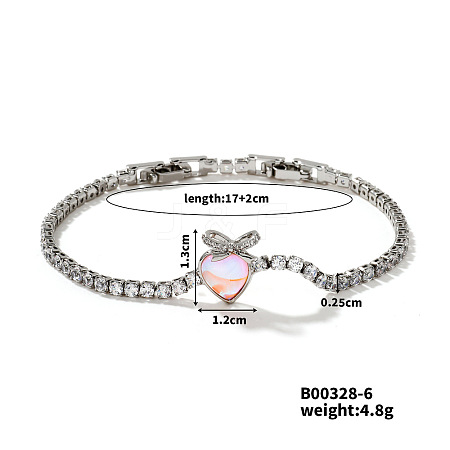 Cute Brass Heart-shaped Bracelets GS2317-6-1