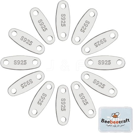 20Pcs 925 Sterling Silver Links STER-BBC0007-42-1