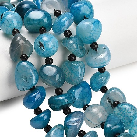 Natural Dragon Veins Agate Beads Strands GG-L001-I01-01E-1