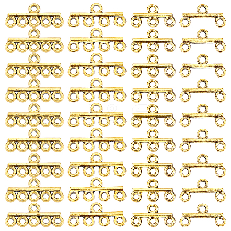 80Pcs 4 Styles Alloy Chandelier Component Links FIND-PH0022-78AG-1
