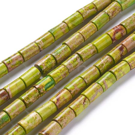 Natural Imperial Jasper Bead Strands G-P444-04D-1