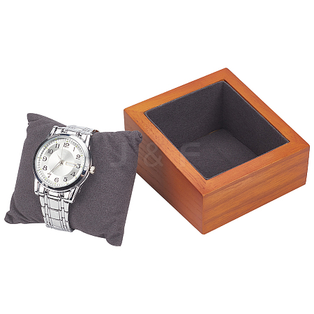 Rectangle Wooden Watch Display Stands ODIS-WH0017-110A-1