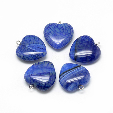 Natural Brazilian Agate Pendants G-S262-01A-1