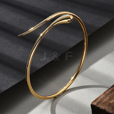 Brass Cuff Bangles for Women BJEW-F482-12G-1