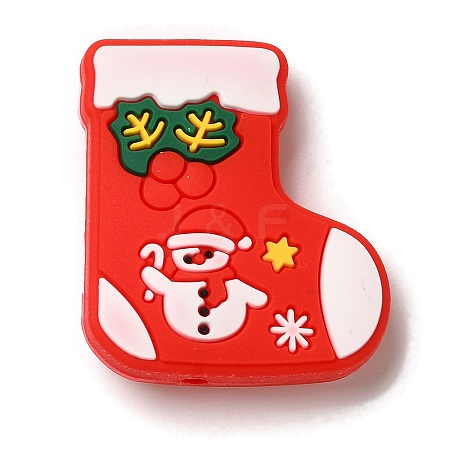 Christmas series Silicone Beads SIL-S006-01F-1