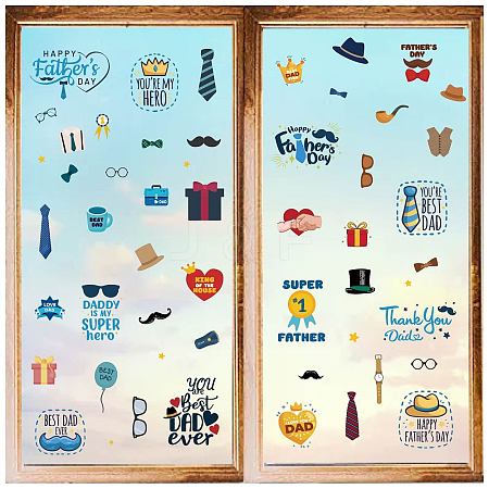 8 Sheets 8 Styles PVC Waterproof Wall Stickers DIY-WH0345-199-1