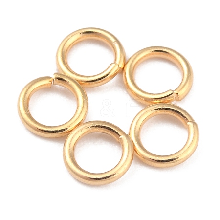 Rack Plating Brass Jump Rings KK-O139-18E-G-1