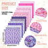 28Pcs 2 Colors Printed Cotton Fabric DIY-TA0014-86-4