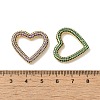 Brass Micro Pave Cubic Zirconia Pendants KK-C058-14G-3