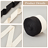 AHADERMAKER 2Pcs 2 Colors 10 Yards Flat Polycotton Ribbon OCOR-GA0001-68B-4