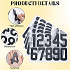 Number 0~9 PET Self-Adhesive Reflective Mailbox Stickers DIY-WH20010-26B-02-5