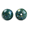 Spray Painted Resin Beads RESI-N034-19-V01-1