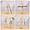 3 Styles Unfinished Blank Wooden Puppet DIY-FH0006-97-5