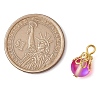 Synthetic Moonstone Round Pendants PALLOY-JF03133-01-2