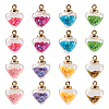  32pcs 8 colors Glass Bottle Pendant GLAA-TA0001-36-10