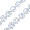 Electroplate Glass Beads Strands EGLA-N008-018-C01-1