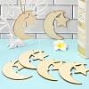 Unfinished Blank MDF Pendants Set for Painting Arts WOOD-WH20008-13J-5