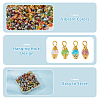 Electroplate Glass Pendants GLAA-HS0001-06-4
