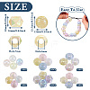75Pcs 5 Styles Electroplate Acrylic European Beads OACR-TA0002-68-3