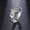 Star Brass Micro Pave Clear Cubic Zirconia Finger Rings for Women FS-WGB2D32-01-1